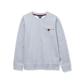 Boys Camp Fleece Pocket Crewneck